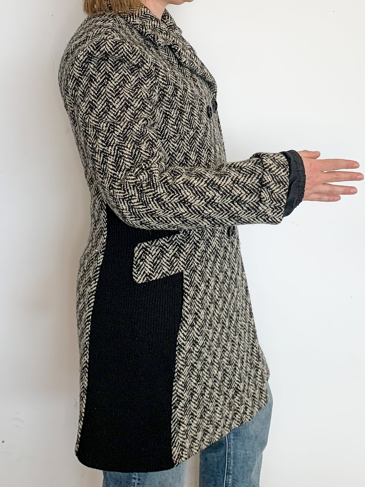 Manteau à chevrons Miu Miu