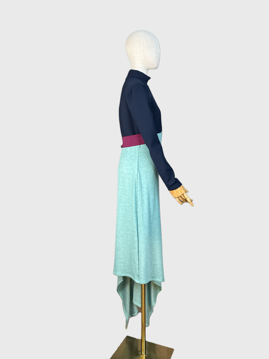 Marie Saint Pierre two-tone asymmetrical dress, size M