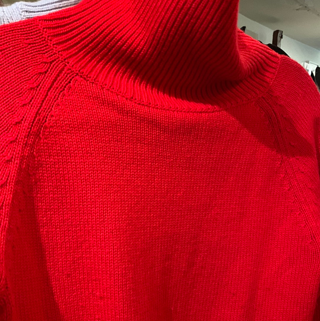 Babaton red wool turtleneck
