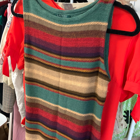 Lauren ralph lauren multi-color line knit dress