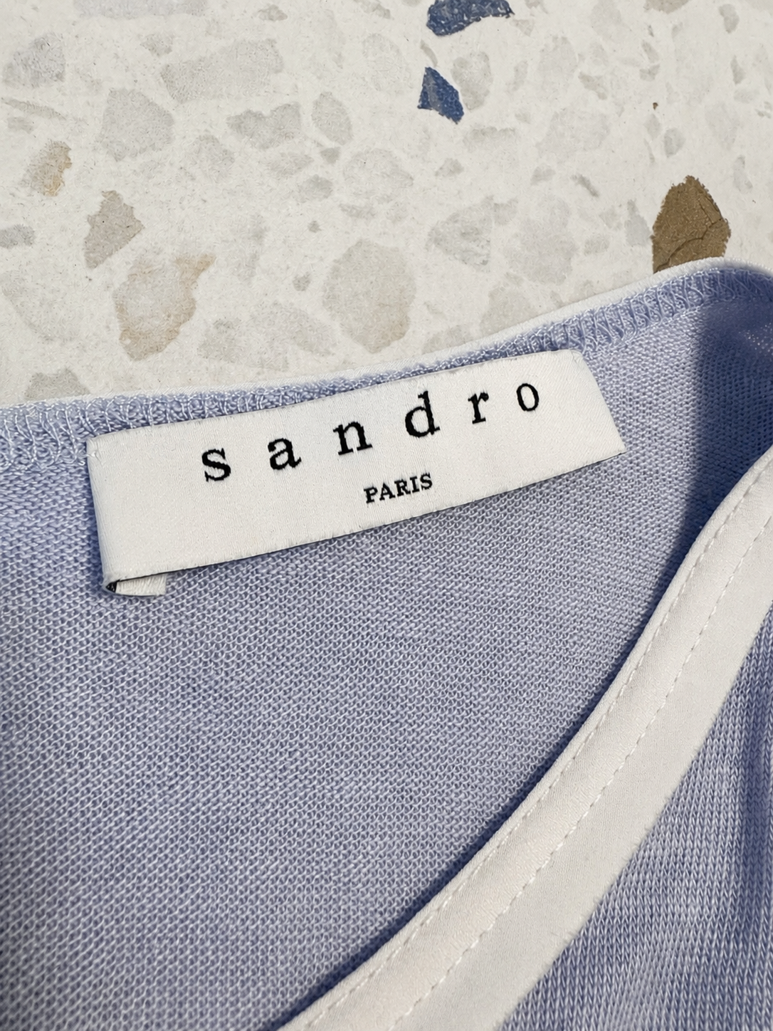 Lila Sandro 100% Linen Open Back T-Shirt, 2