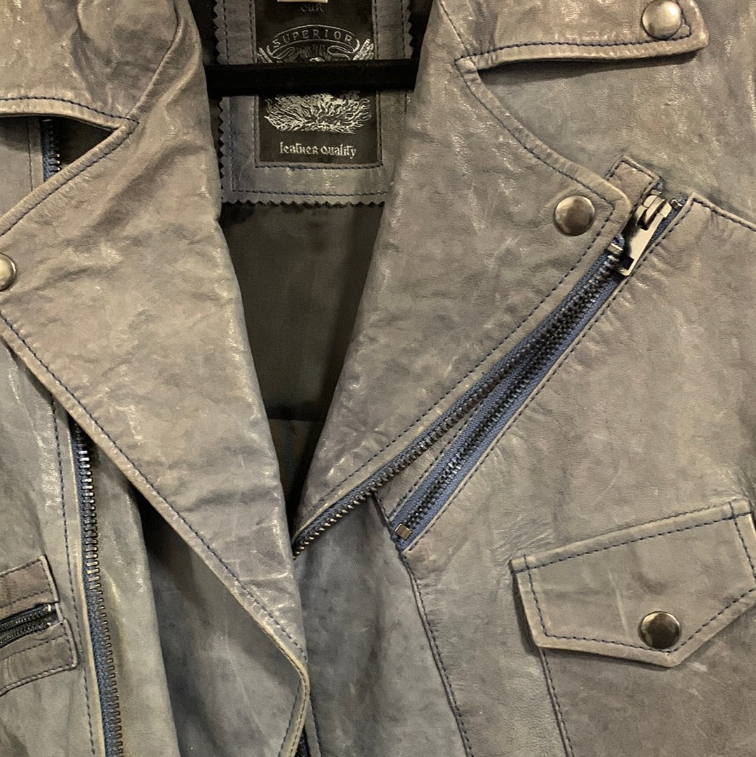 Diesel gray leather perfecto