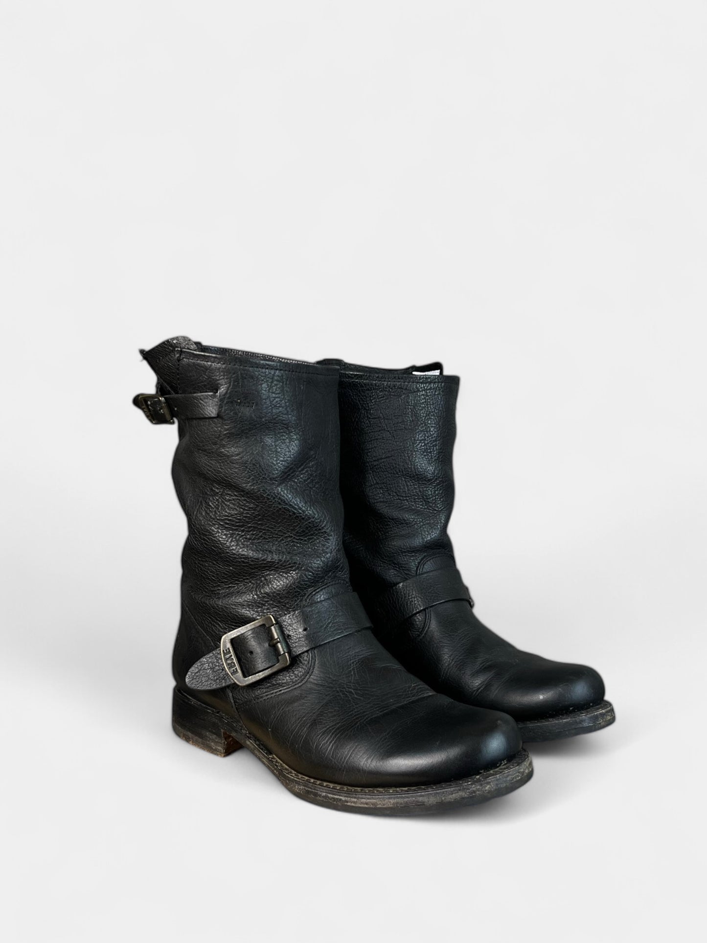 Frye Black Leather Boots, 7