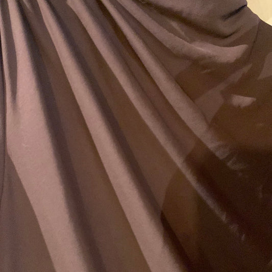 Zara brown draped long dress