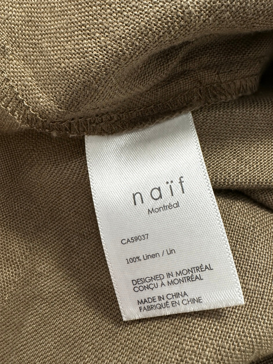 Naïf 100% linen trousers, L