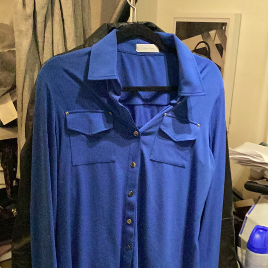 Calvin Klein blue blouse