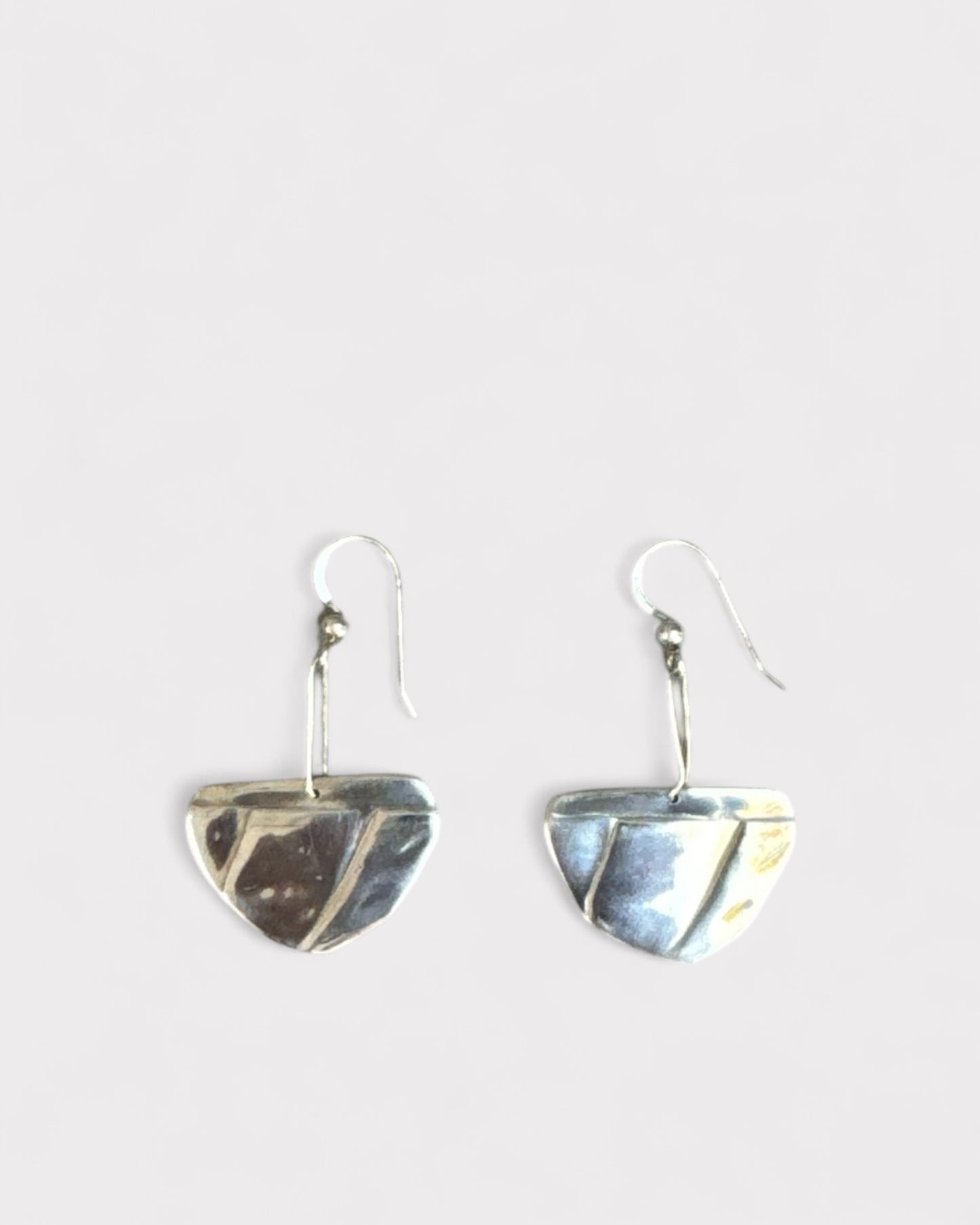 Boucles d'oreilles feuilles d'argent