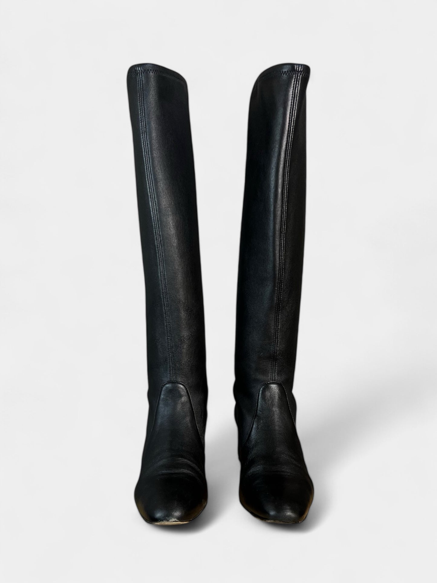 Stuart Weitzman Black Knee Boots, 7.5