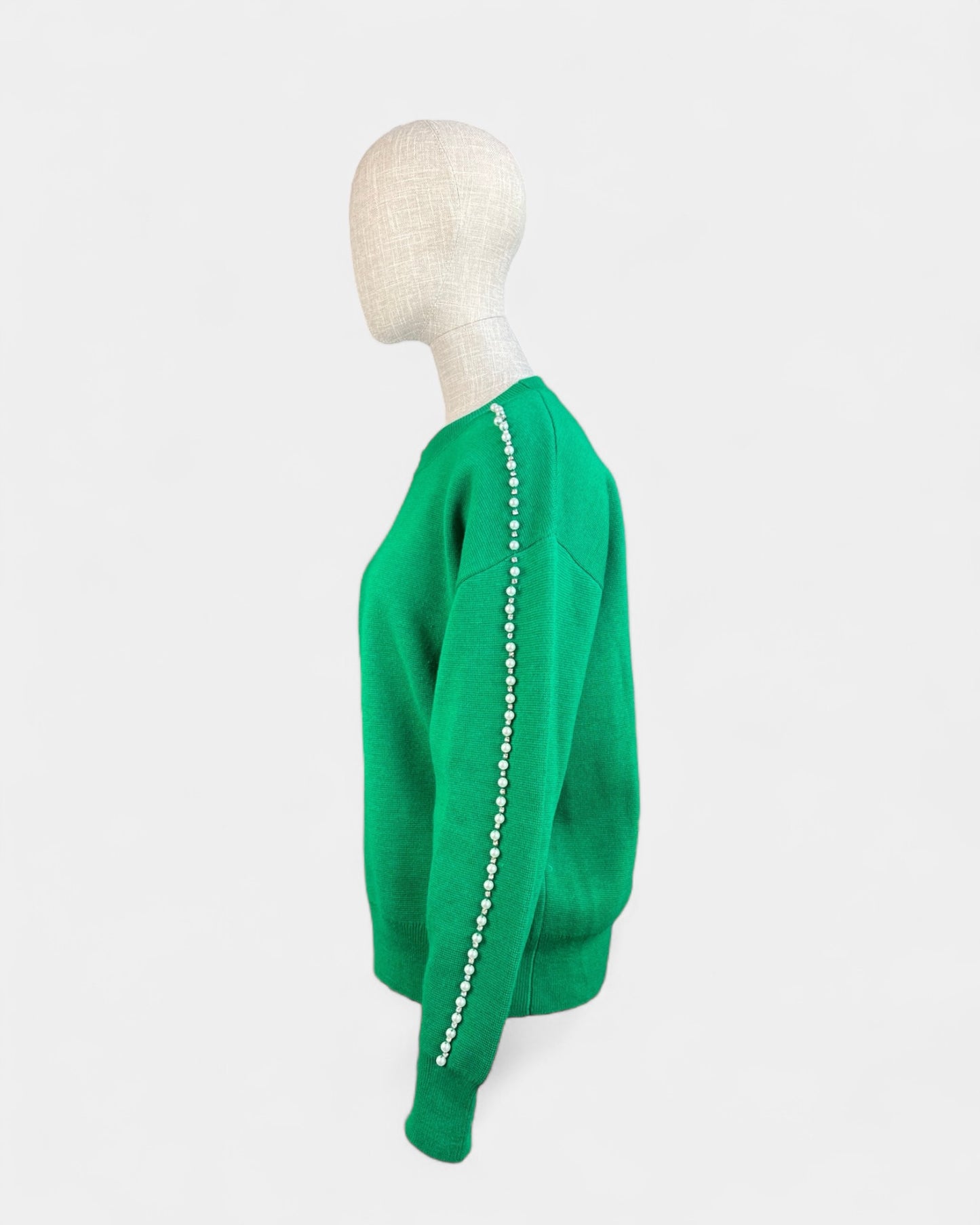 Sandro Green Pearl Knit, M