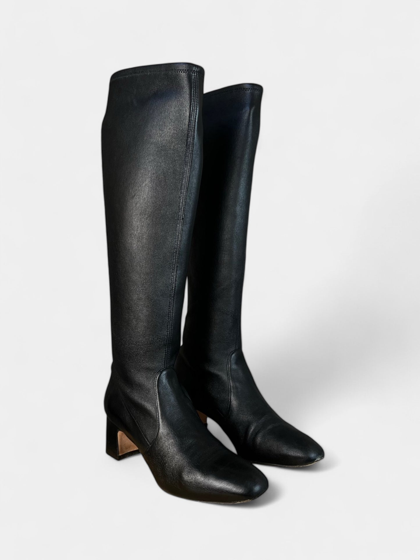 Stuart Weitzman Black Knee Boots, 7.5