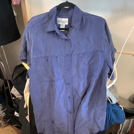 Dalmys blue 100% silk blouse