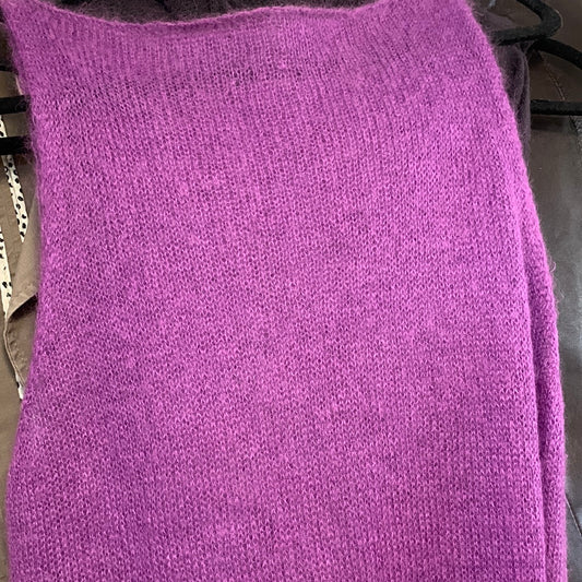 Sarah Pacini purple knit dress
