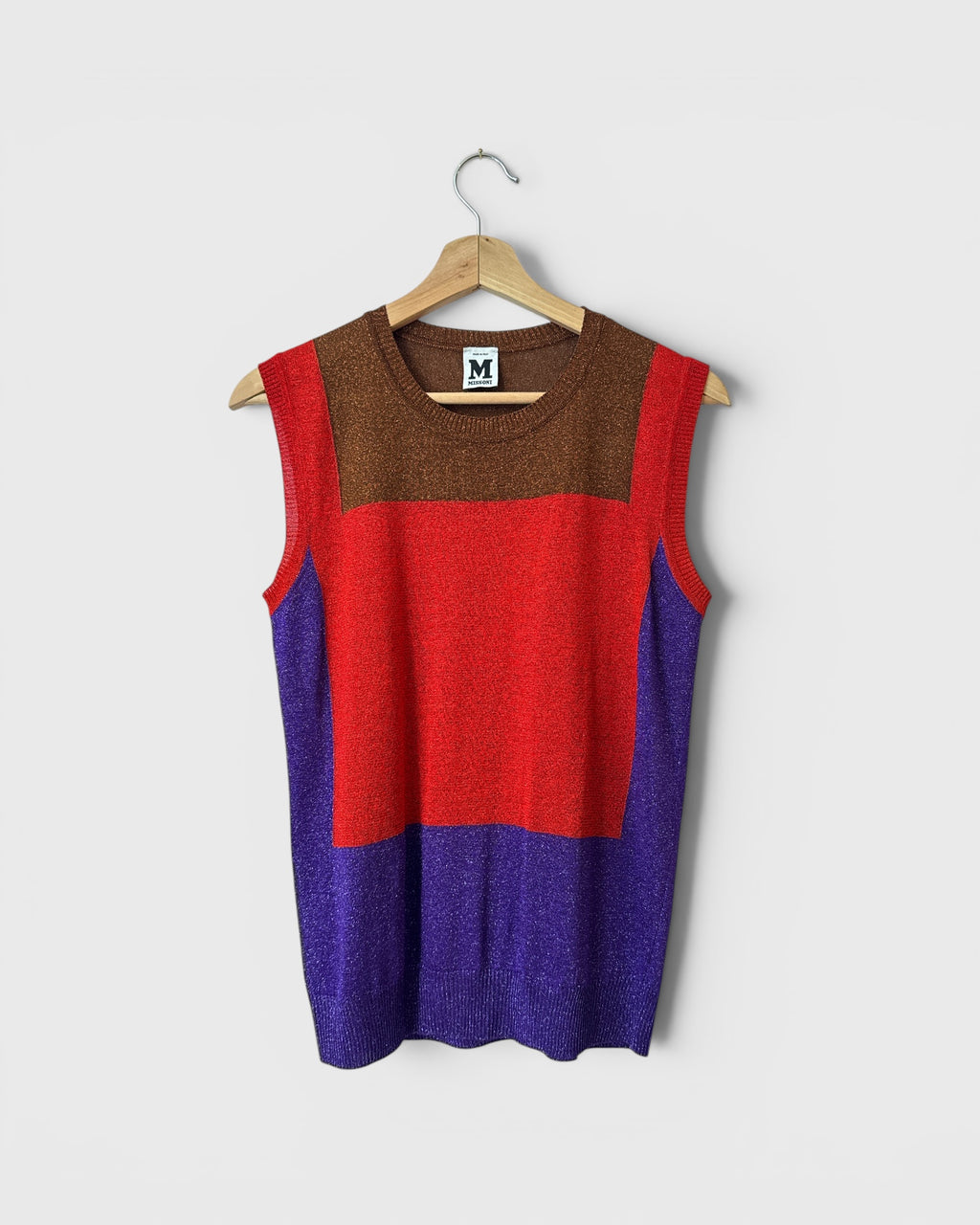 Shimmering camisole Red mauve brown Missoni