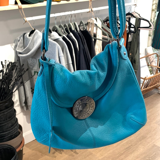 Blue 100% leather Gap handbag