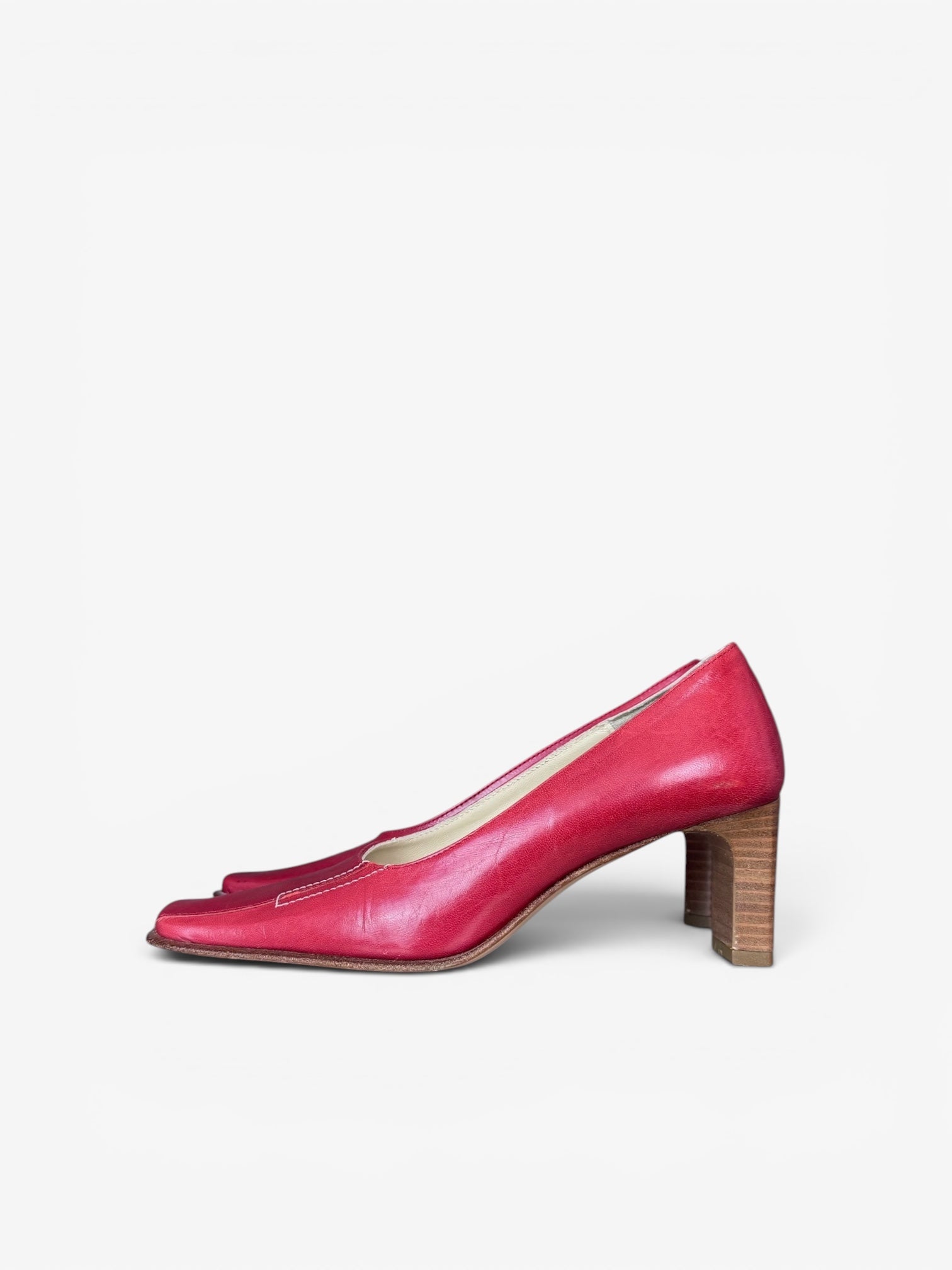 Red block heels Studio Uno, 36