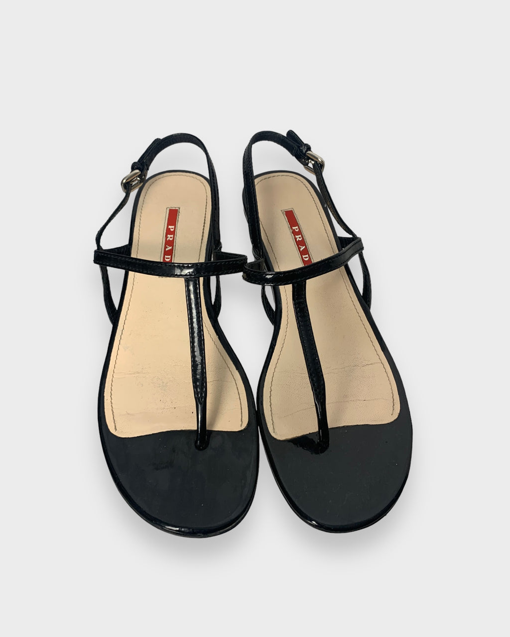 Prada black sandals, 38