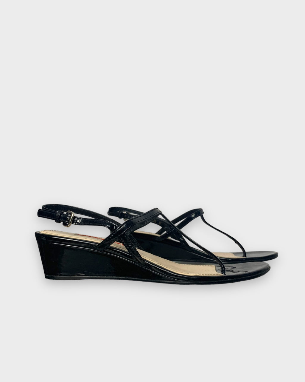Prada black sandals, 38