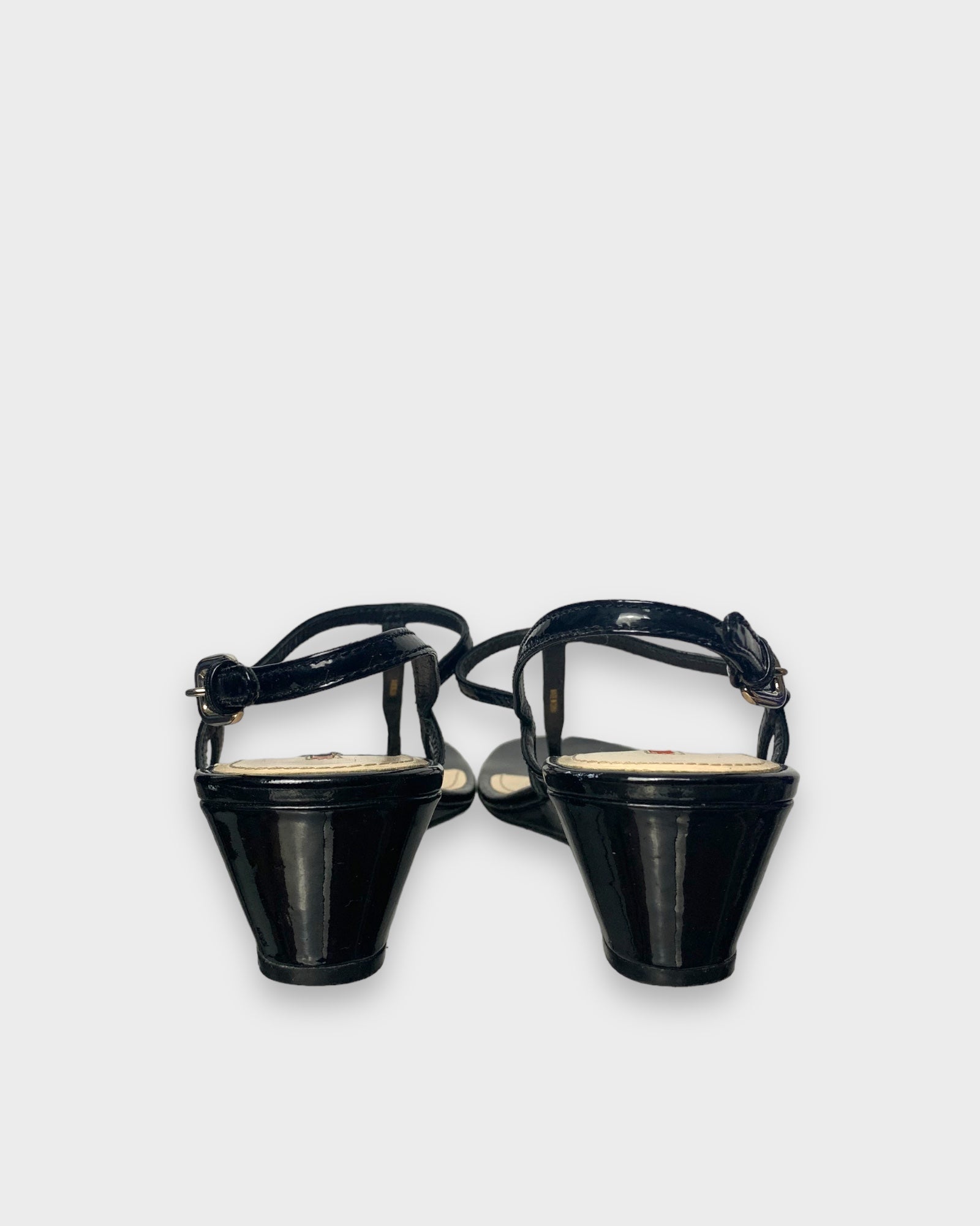 Prada black sandals, 38