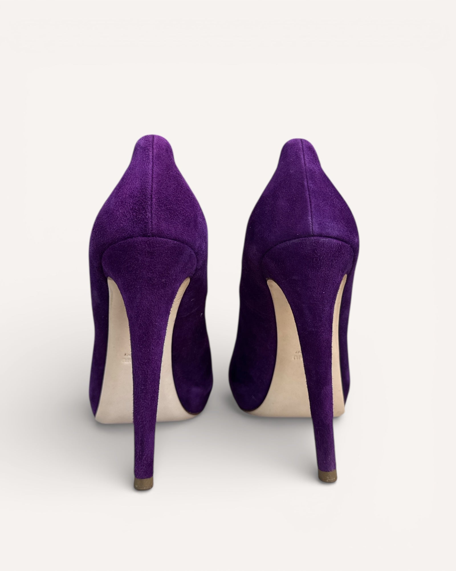 Miu miu Mauve suede heels, 41
