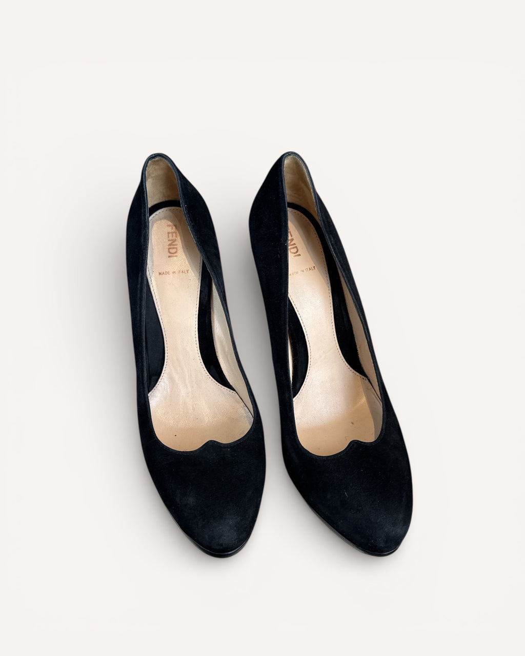 Fendi Black Suede Heels, 40