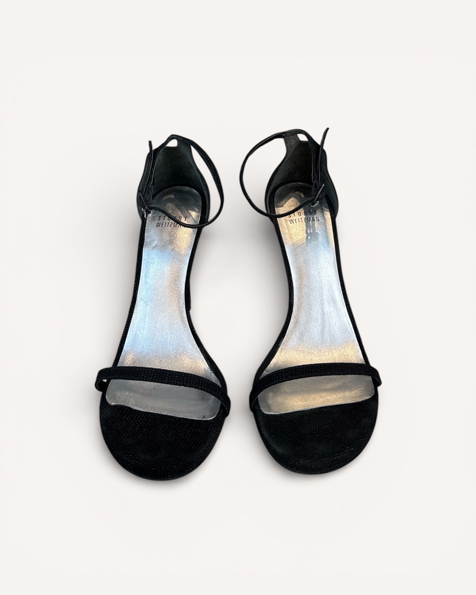 Strappy black sandals Stuart Weitzman, 7.5