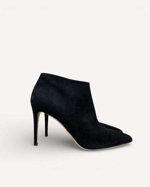 Gucci Black Suede Heels, 41