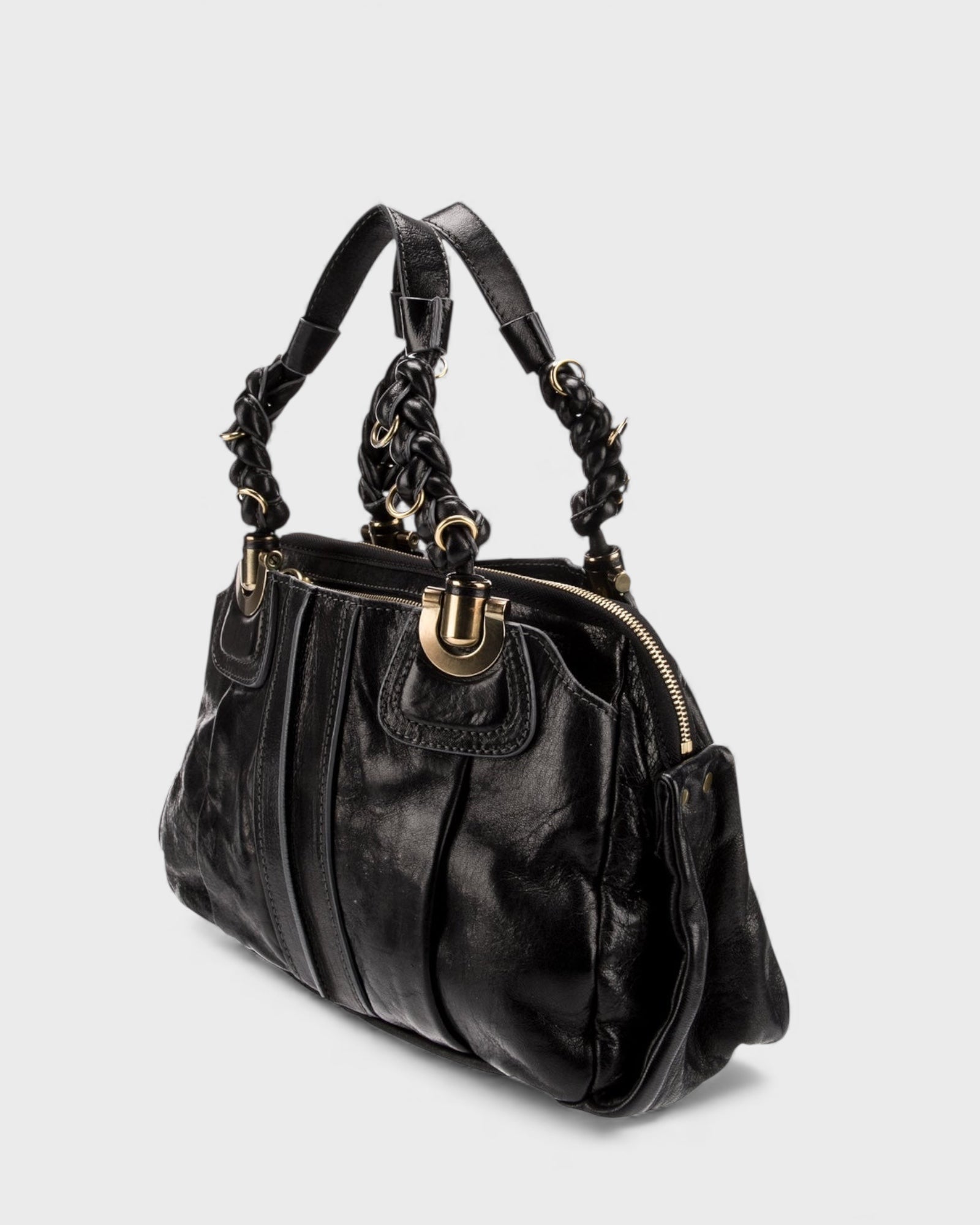 Héloïse black leather bag, Chloé
