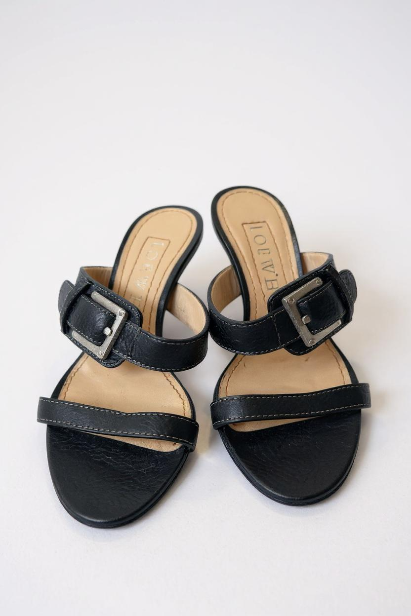 Loewe Black Sandals, 6