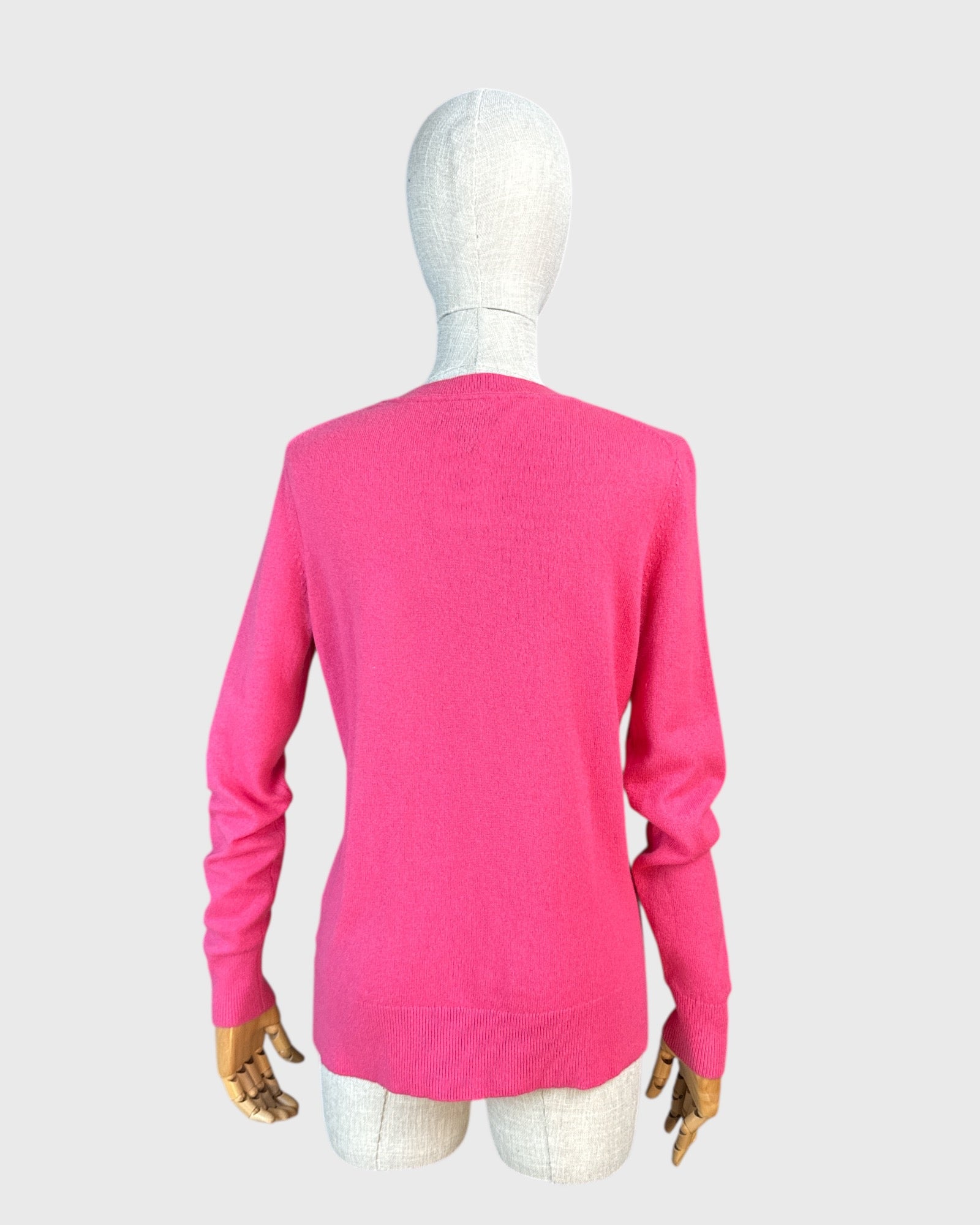 Pink cashmere knit sweater by Tommy Hilfiger