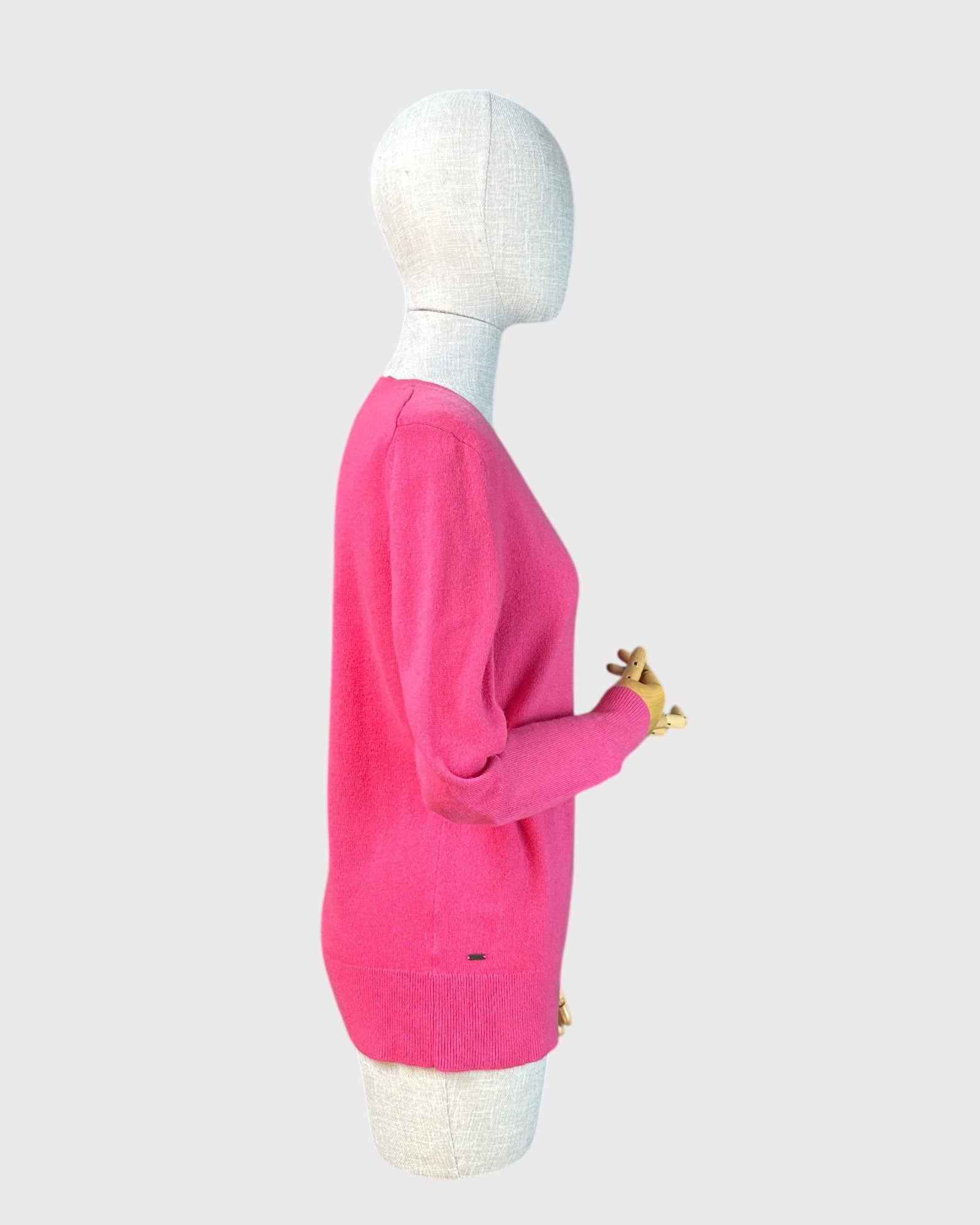 Pink cashmere knit sweater by Tommy Hilfiger