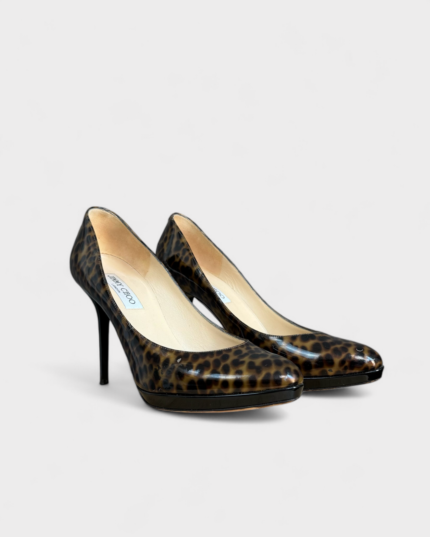 Brown Leopard Heels, Jimmy Choo, 40