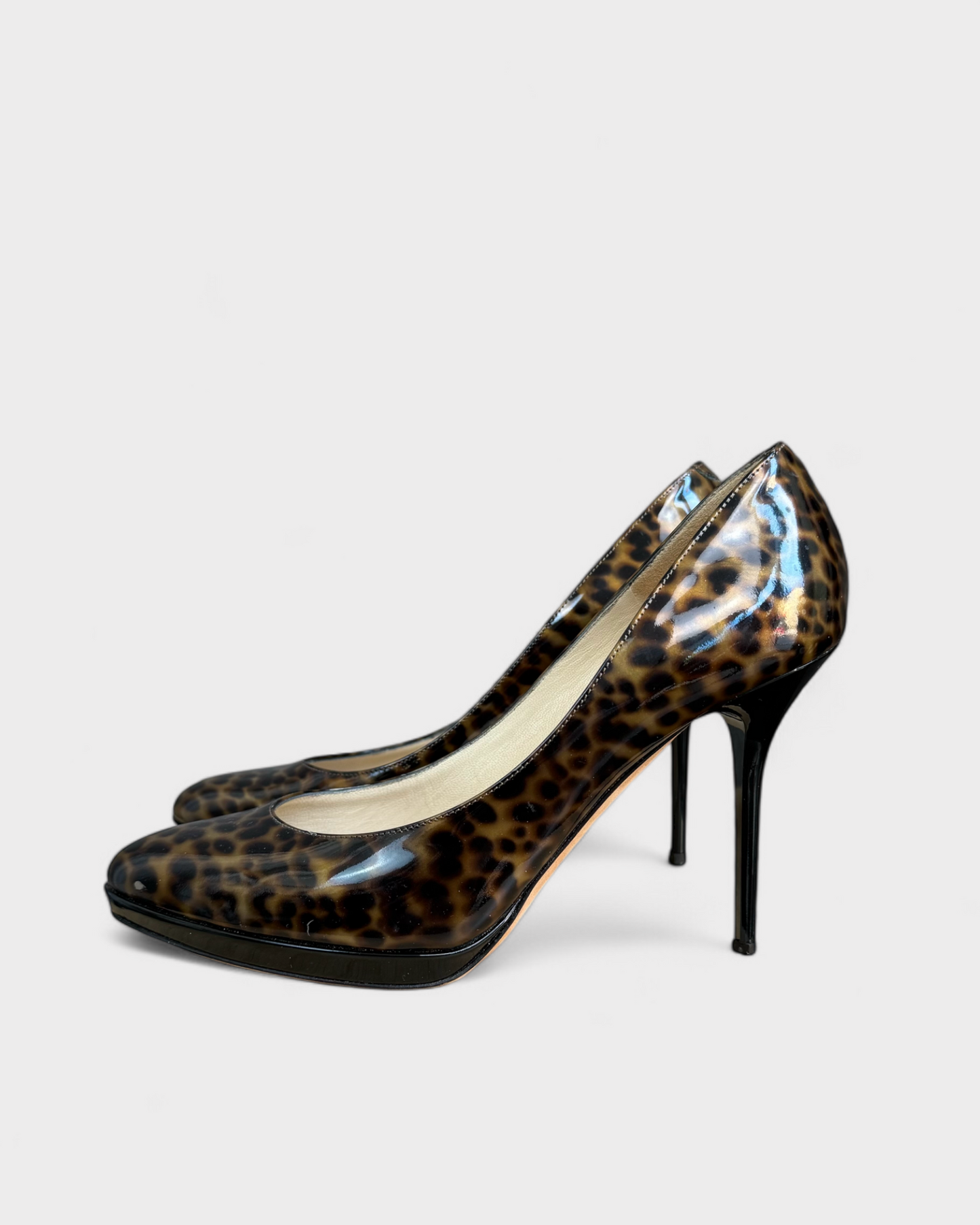 Brown Leopard Heels, Jimmy Choo, 40