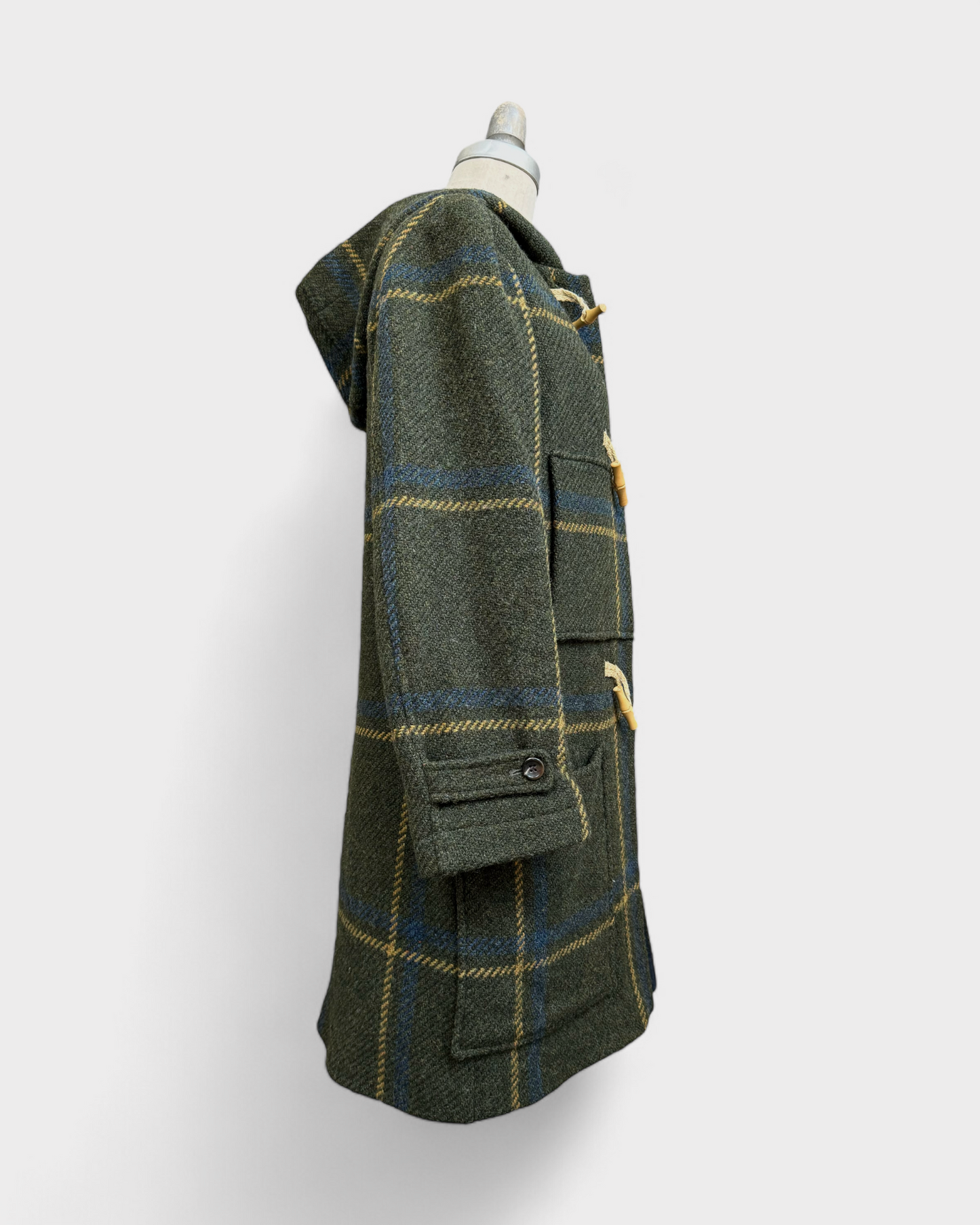 Manteau 100% laine à carreaux vert - Soeur, 34