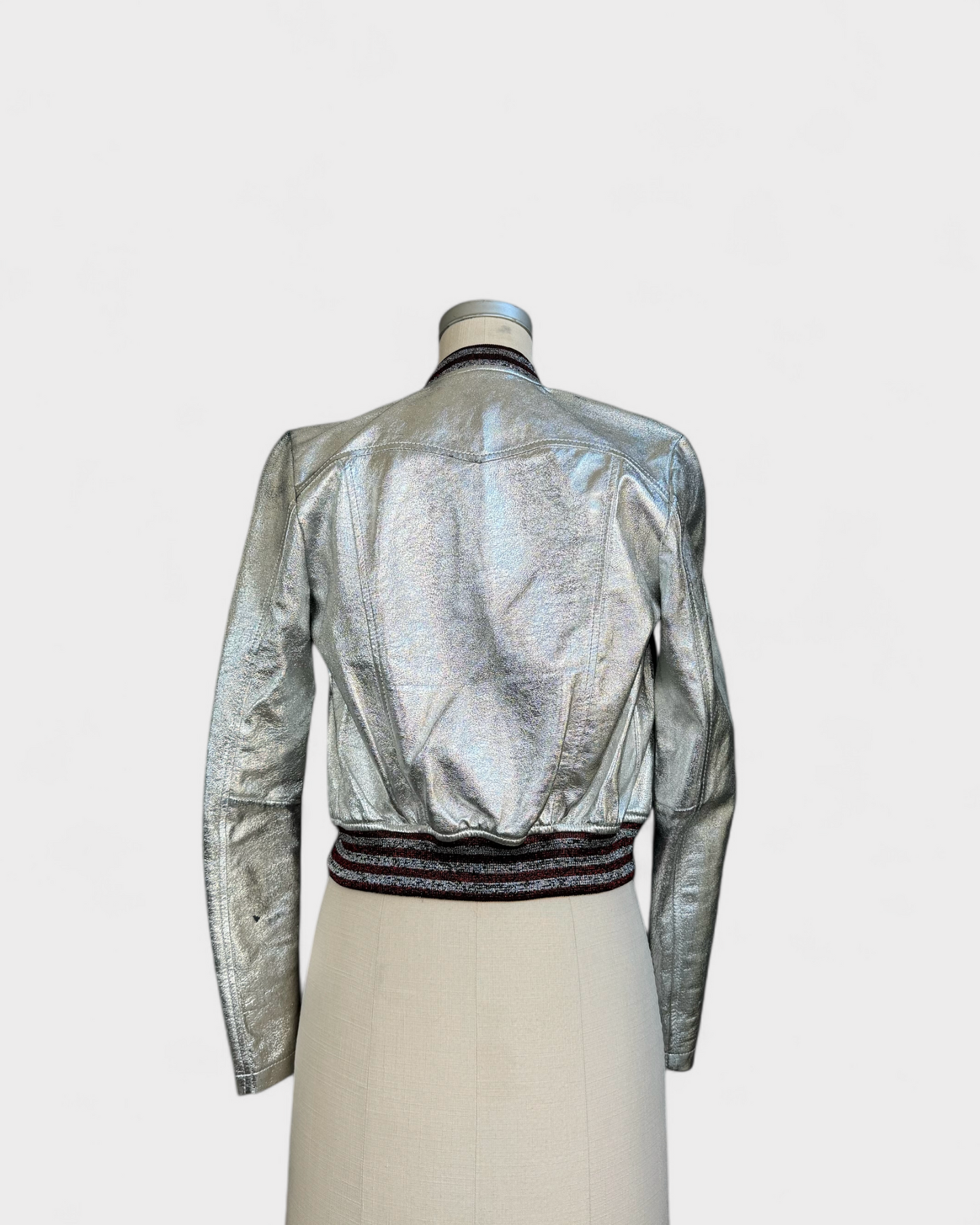 Bomber jacket Argent rouge Maje , 36