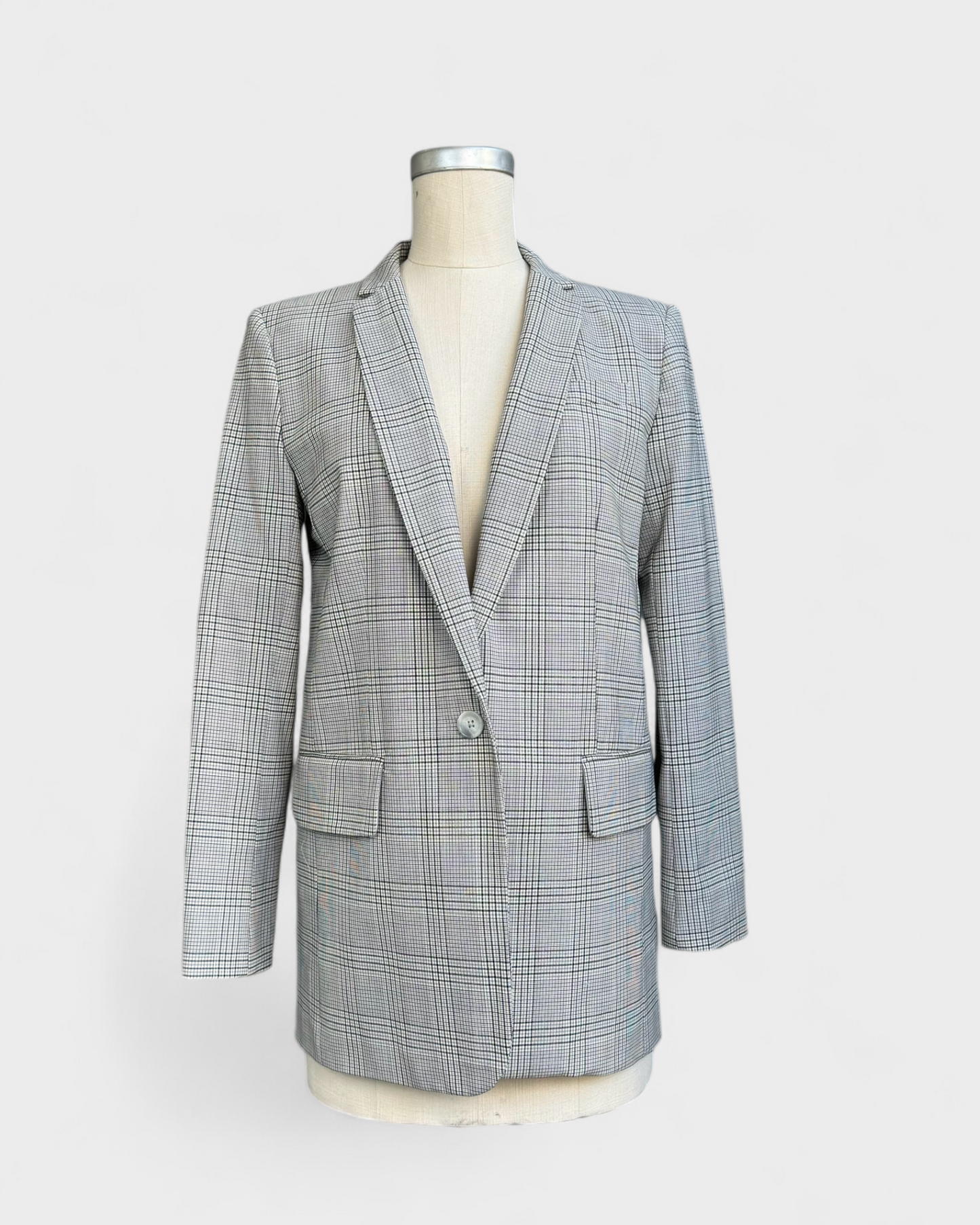 Gray Plaid Jacket - Michael Kors, 4