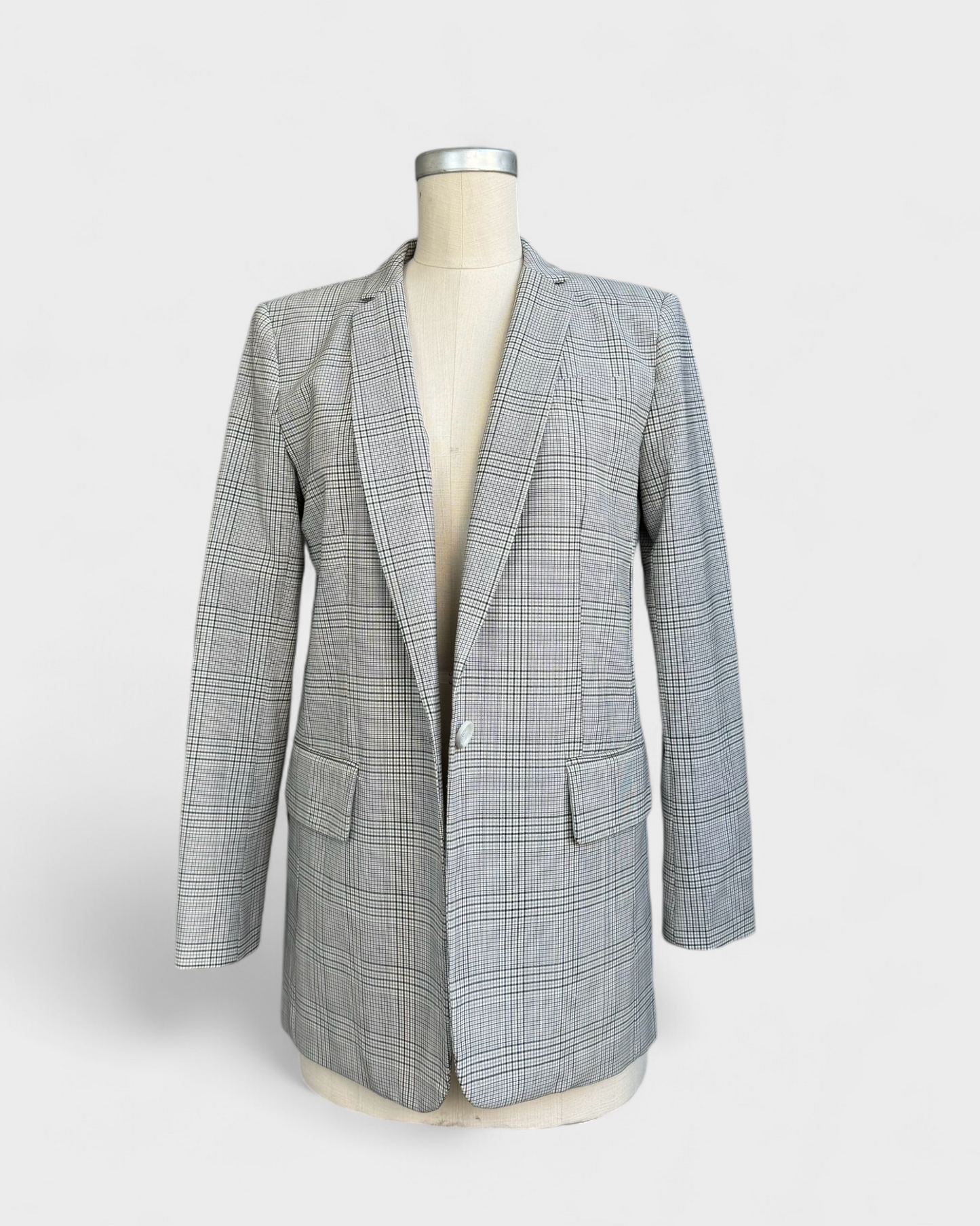 Gray Plaid Jacket - Michael Kors, 4