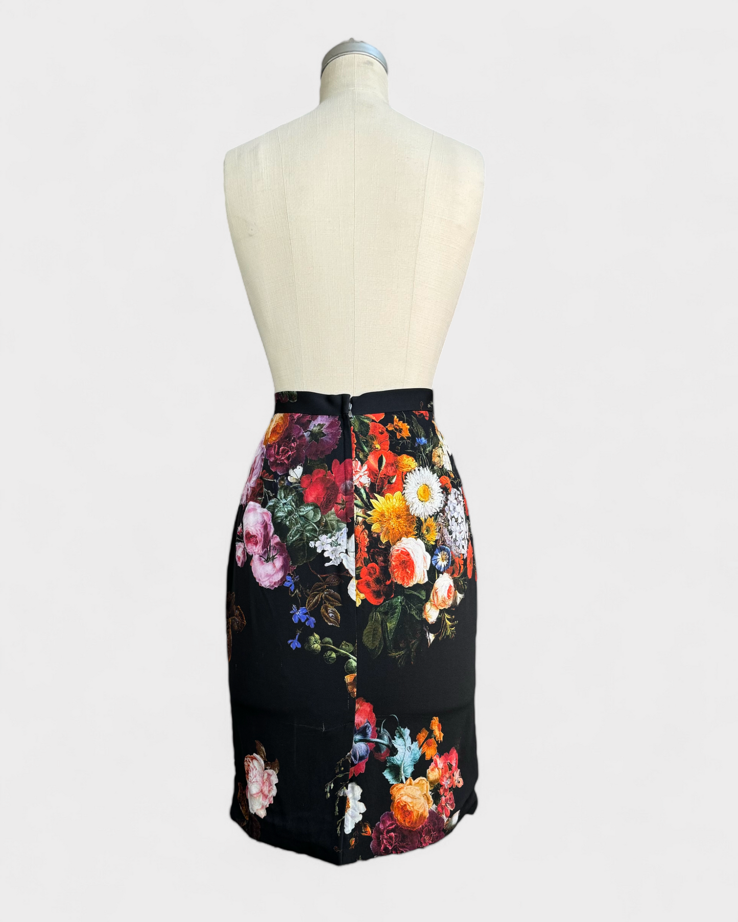 Floral skirt Black Dolce &amp; Gabbana