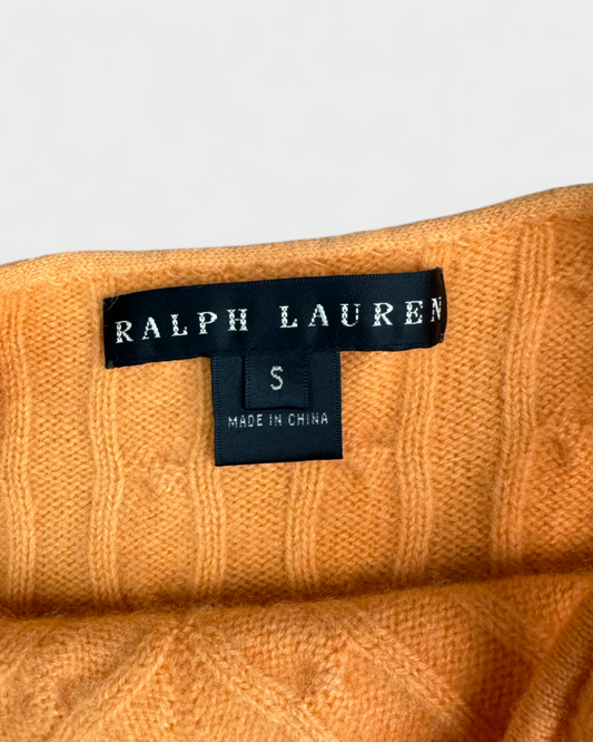 100% cashmere cami Orange Ralph Lauren, S