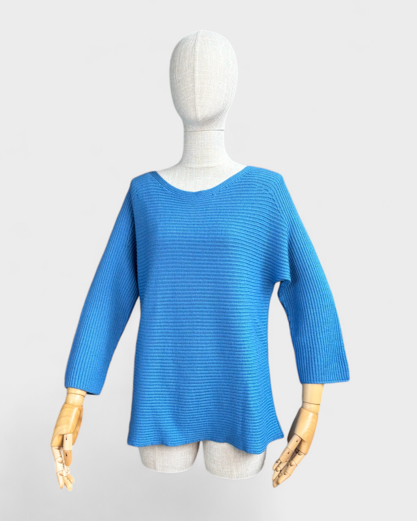 Anna Seravalli blue knit sweater