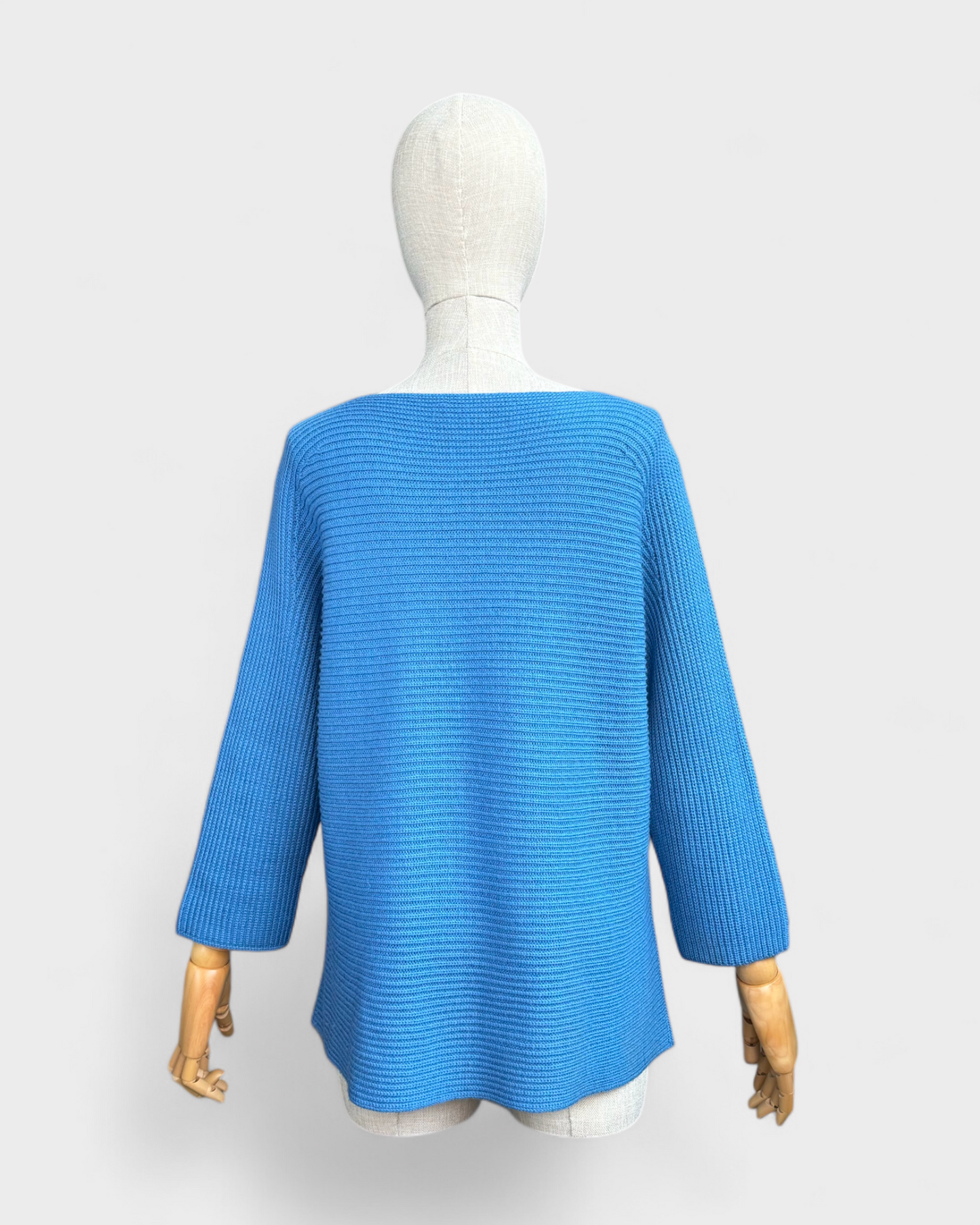 Anna Seravalli blue knit sweater