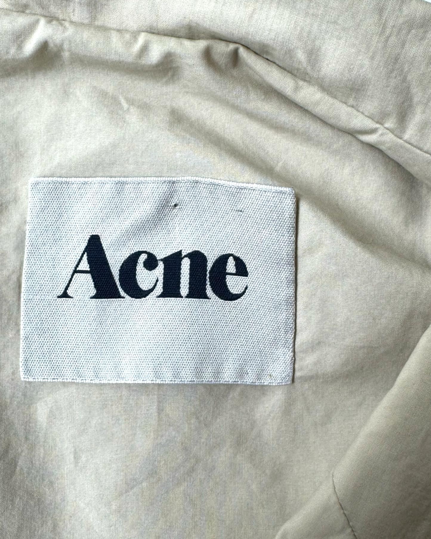 Acne studio beige raincoat