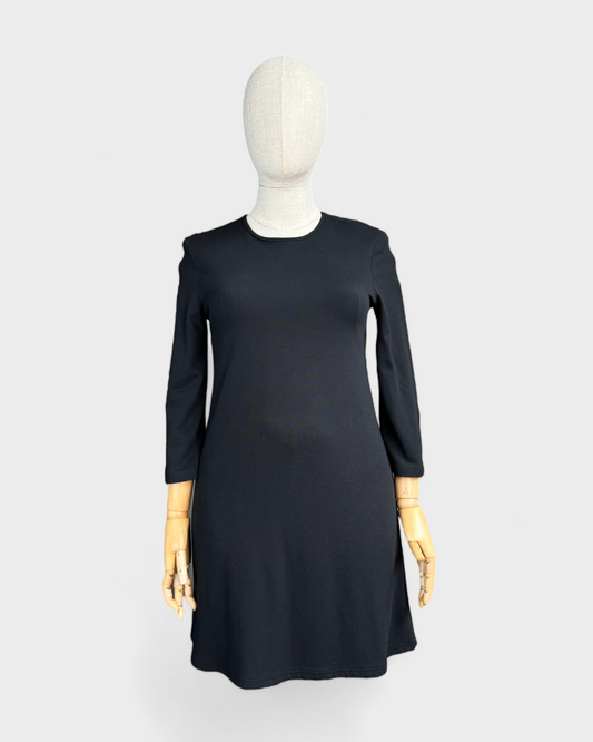 Marimekko long sleeve black dress