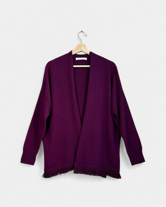 Burgundy cardigan, Liviana Conti, 42