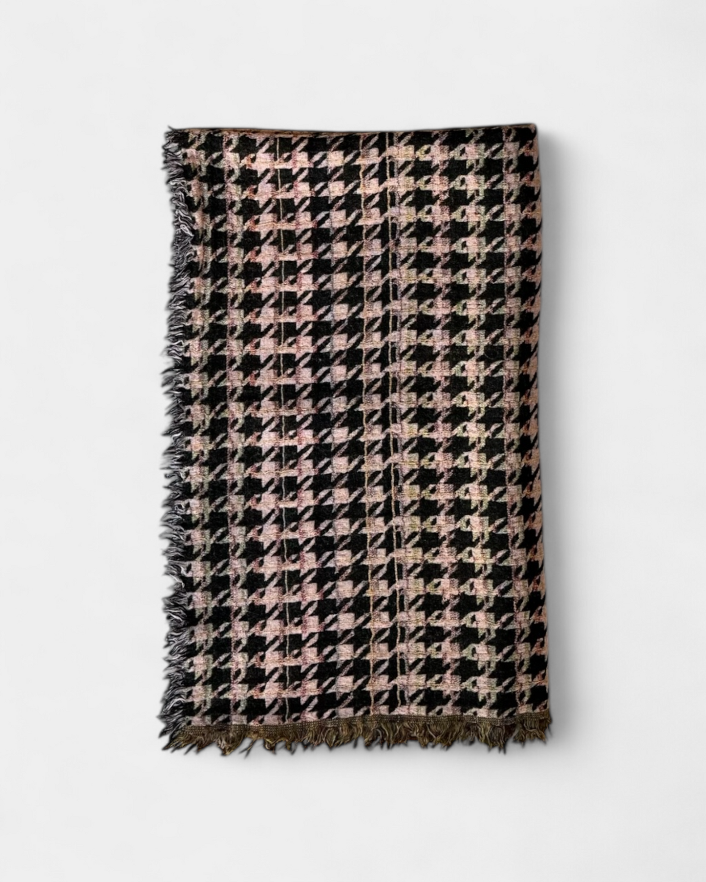 Wilfred Pink/green Wool Scarf, TU