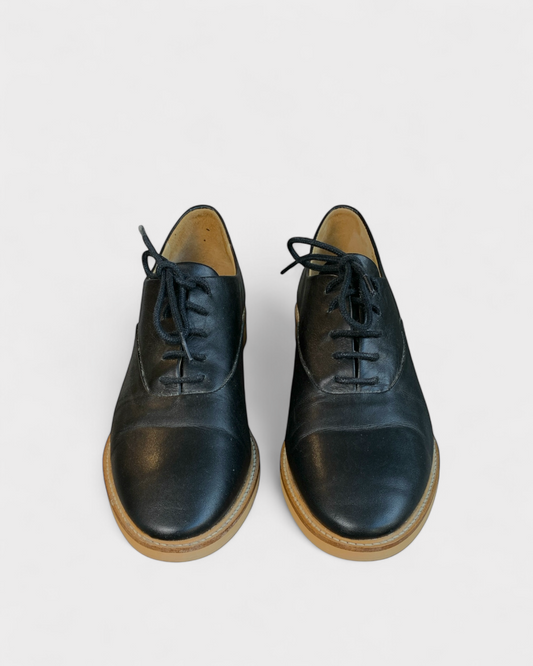 Frank and Oak Black Leather Shoes