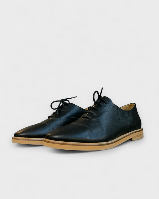 Frank and Oak Black Leather Shoes