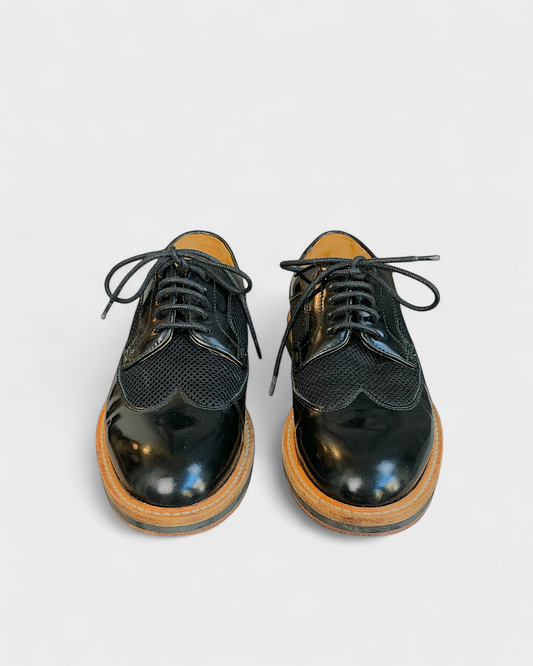 Paul Smith black mesh brogue