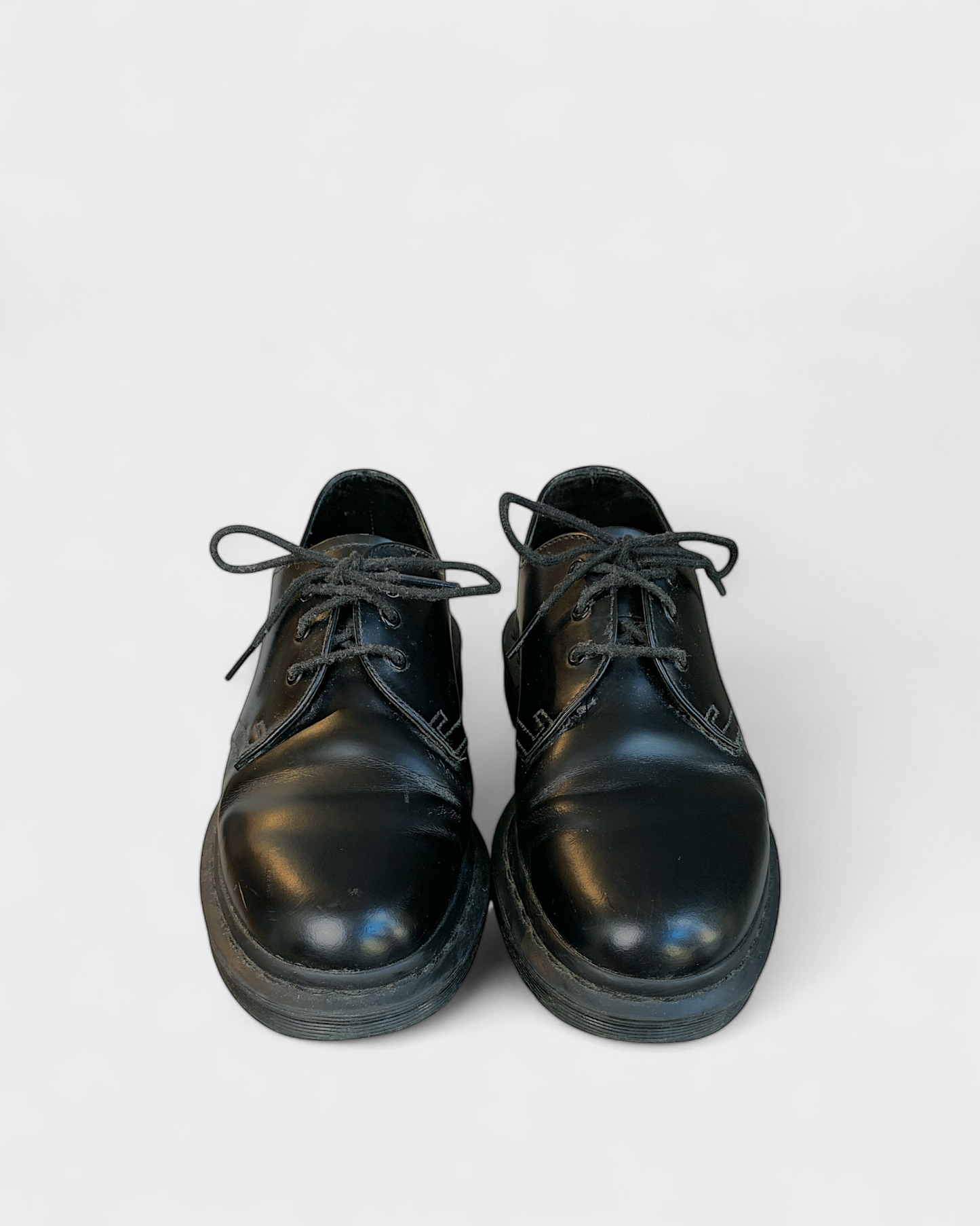 Dr Martens Black Leather Shoes, 9