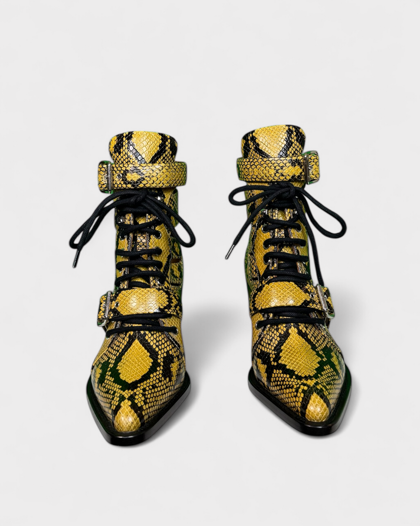 Chloé yellow snake boots, 8