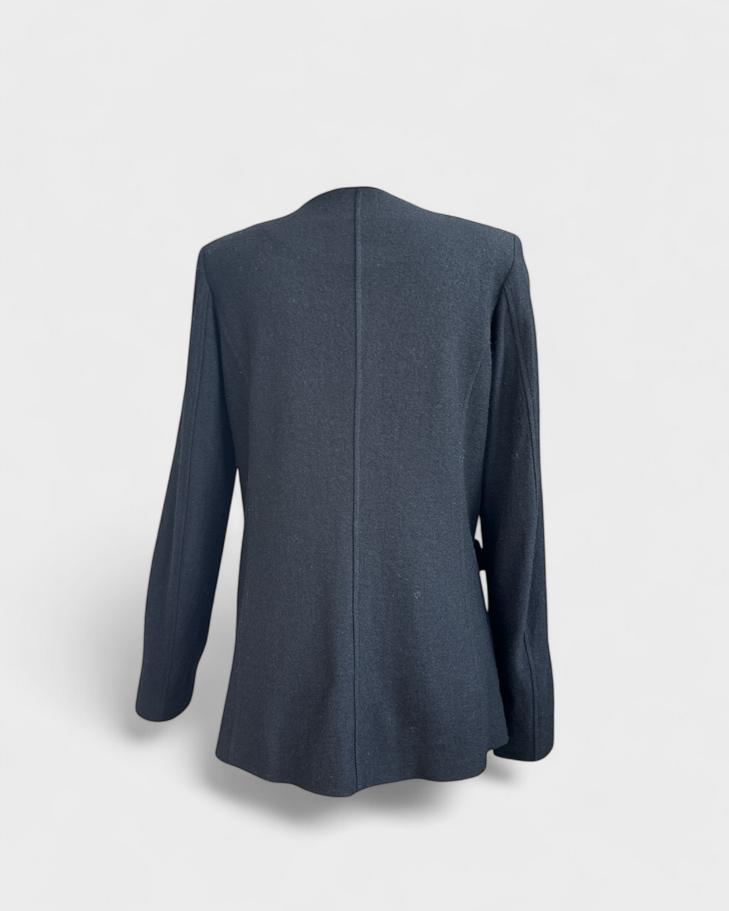 Filippa K, S black wool jacket with patch pockets